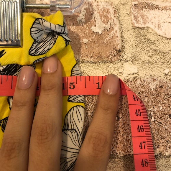 Free Style Revolution Yellow Floral Wide Leg Women's Pants Size Large - Picture 5 of 6